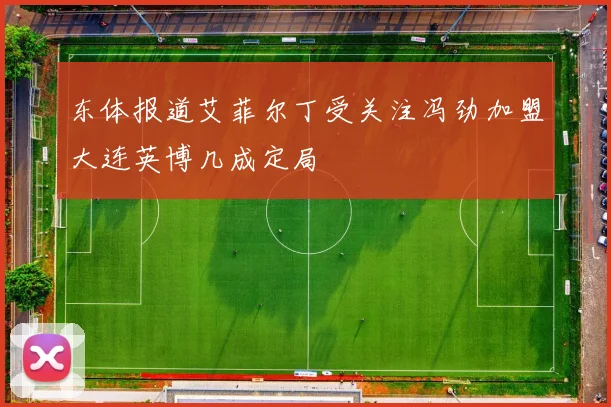 东体报道艾菲尔丁受关注冯劲加盟大连英博几成定局