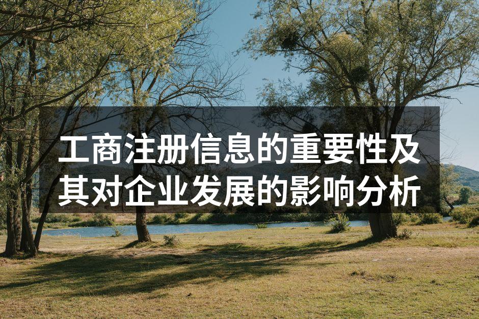 工商注册信息的重要组成部分